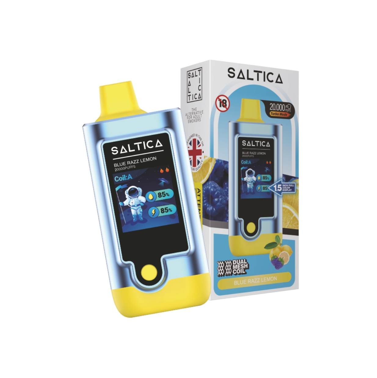 Saltica Digital 20000 Blue Razz Lemon