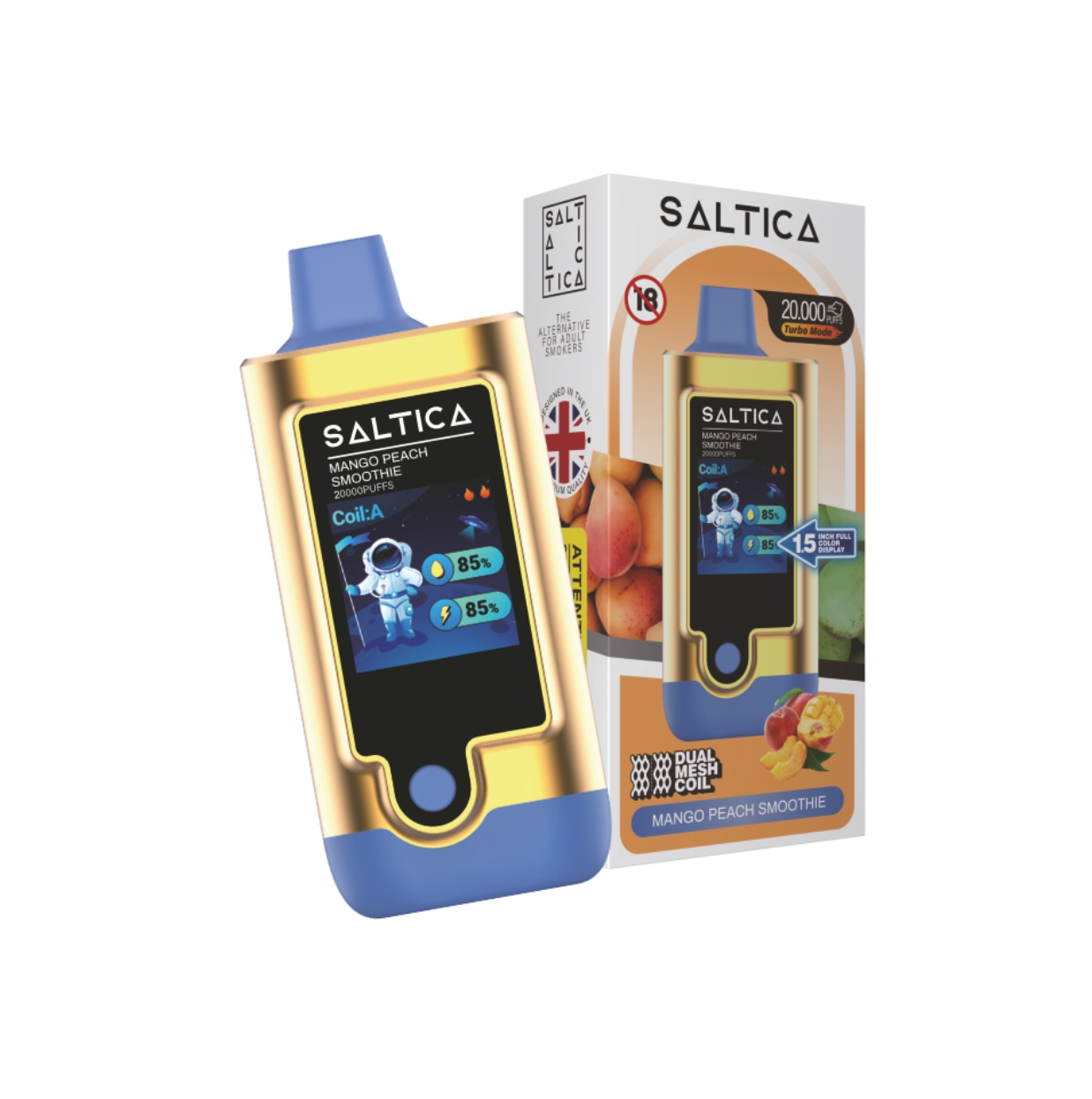 Saltica Digital 20000 Mango Peach Smoothie