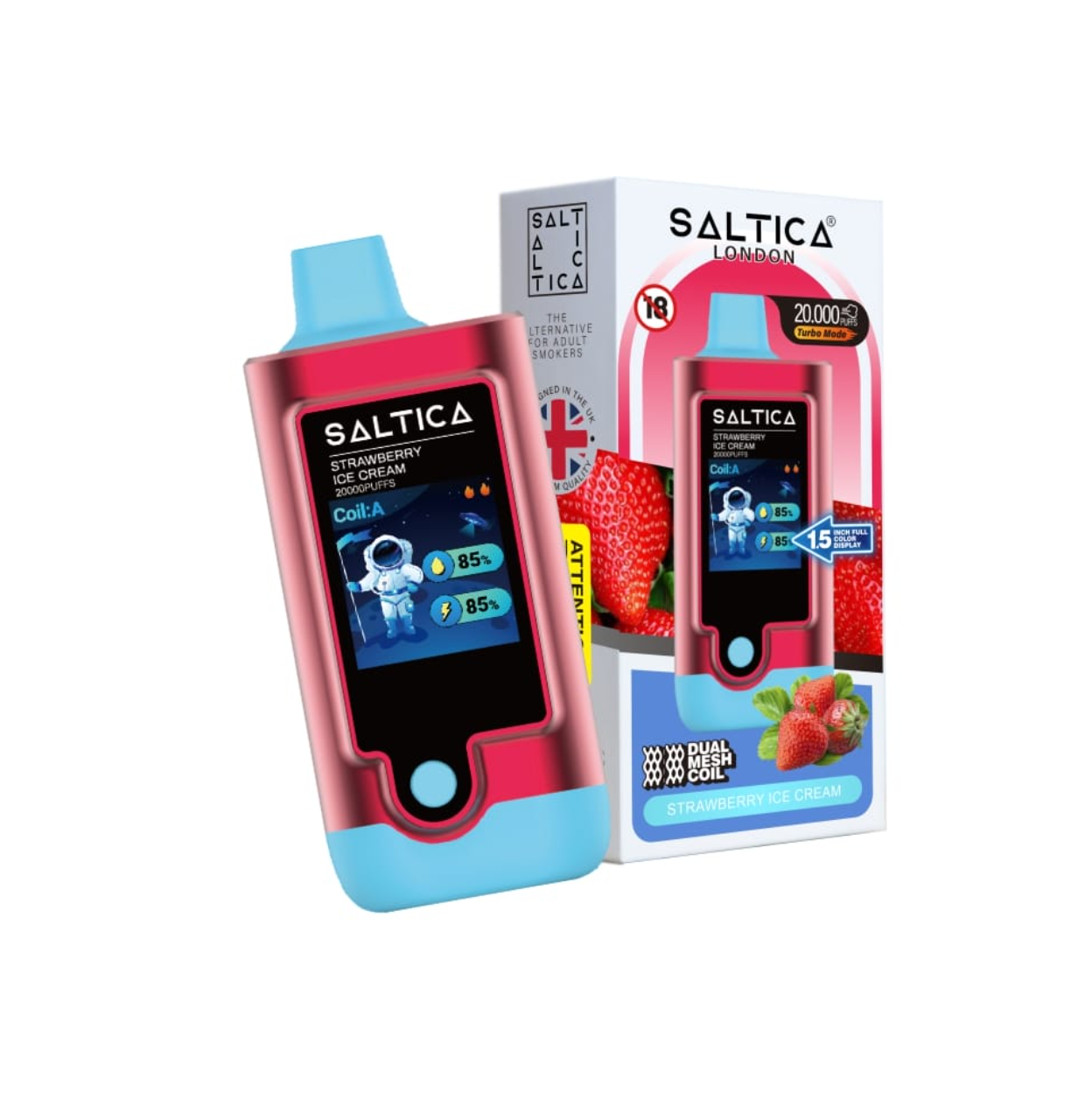 Saltica Digital 20000 Strawberry Ice Cream