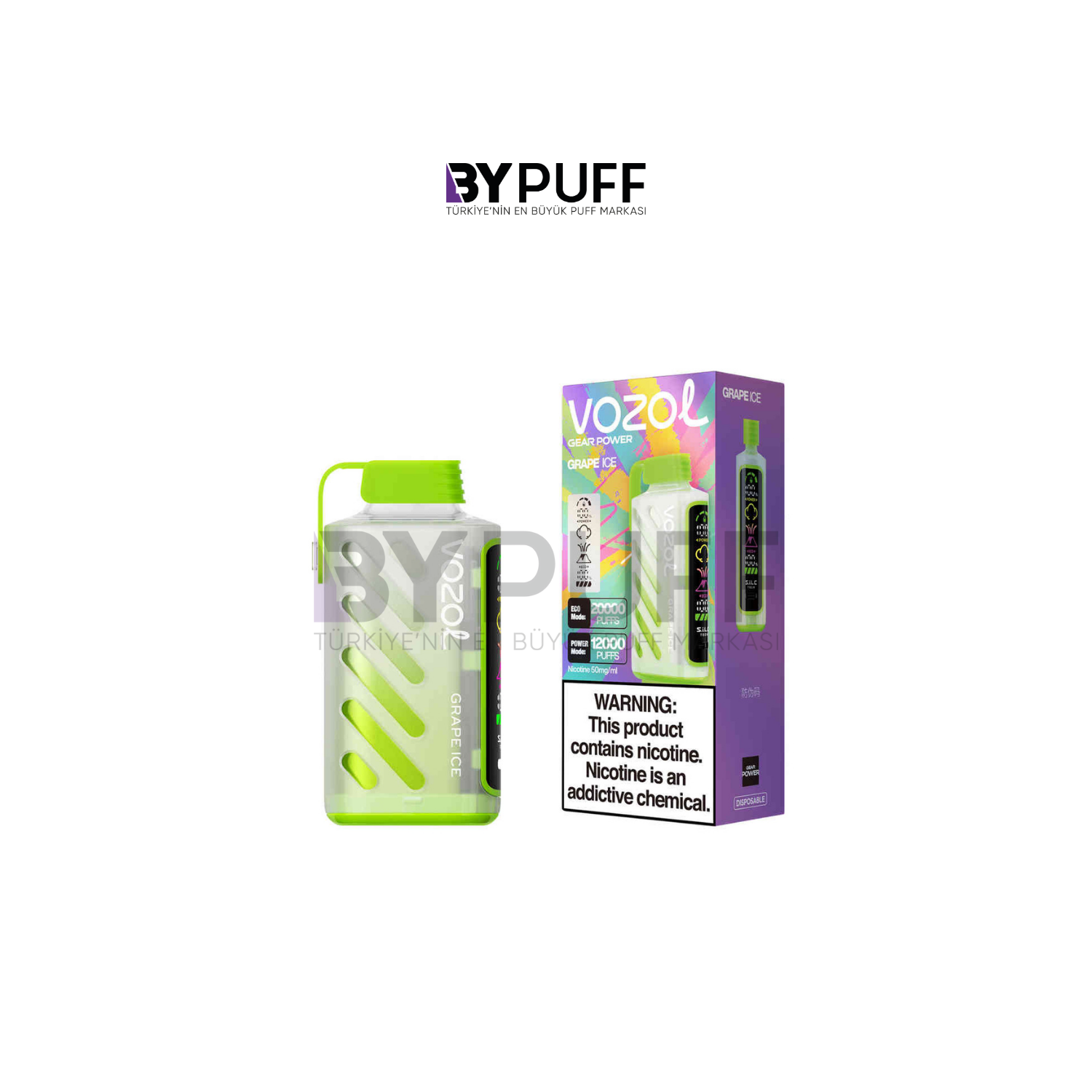 Vozol Gear Power 20000 Grape Ice
