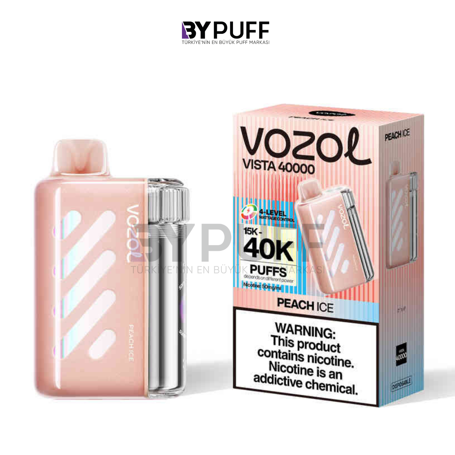 Vozol Vista 40000 Peach Ice