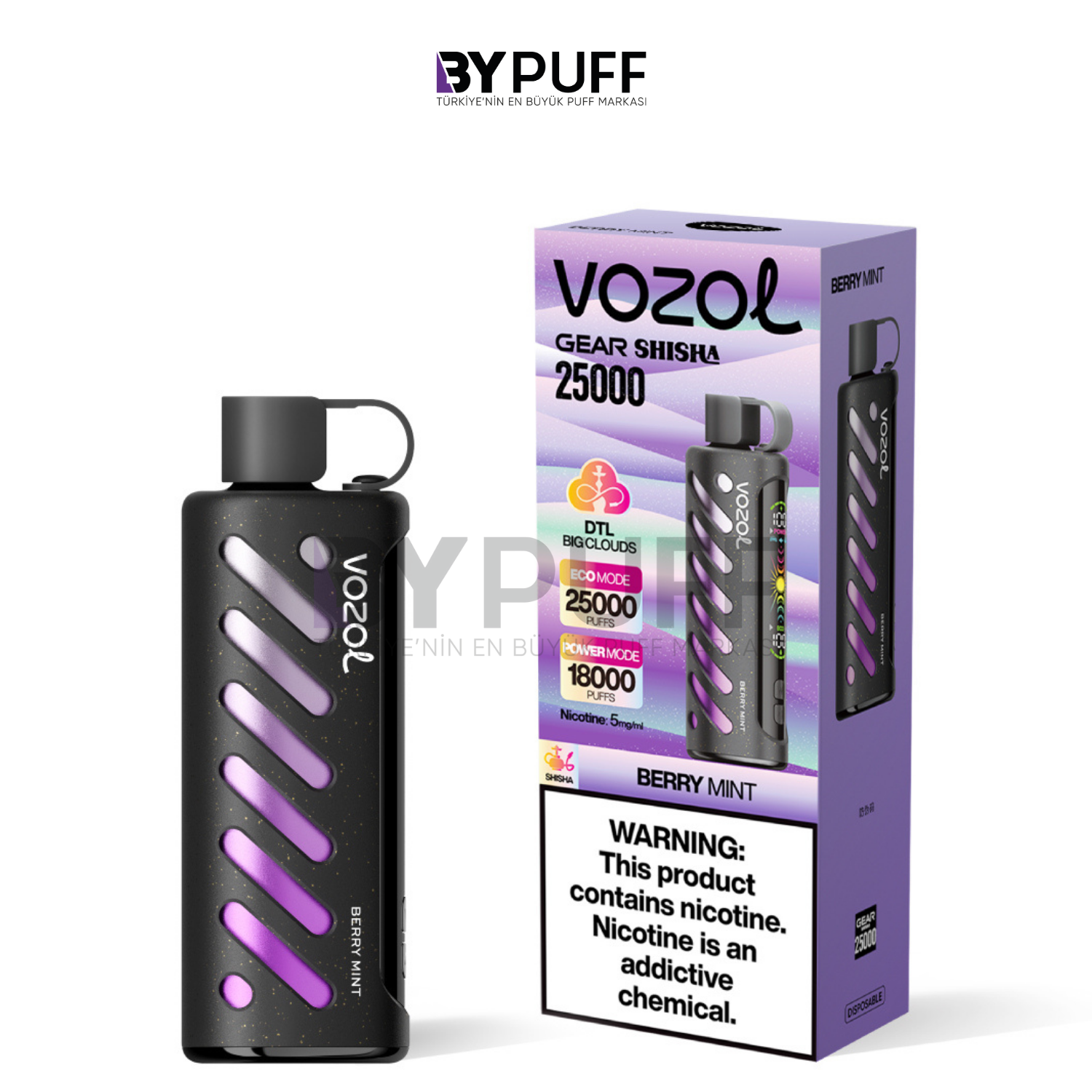 Vozol Gear Shisha 25000 Berry Mint