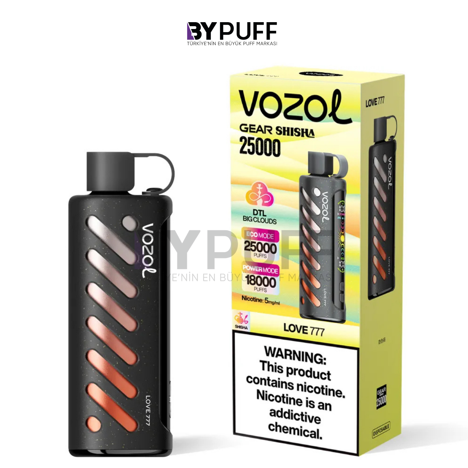Vozol Gear Shisha 25000 Love 777