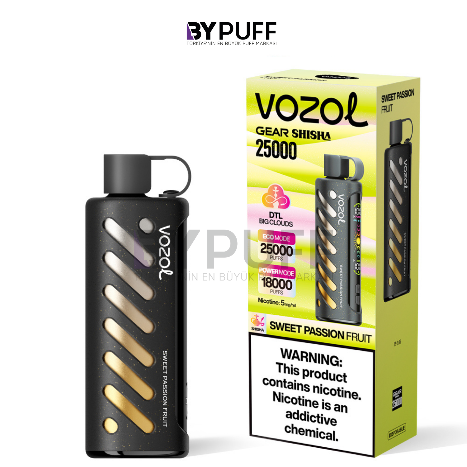 Vozol Gear Shisha 25000 Sweet Passion Fruit