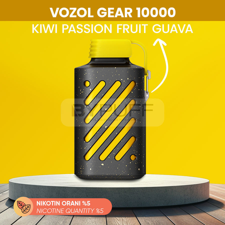 Vozol Gear 10000 Kiwi Guava Passion Fruit