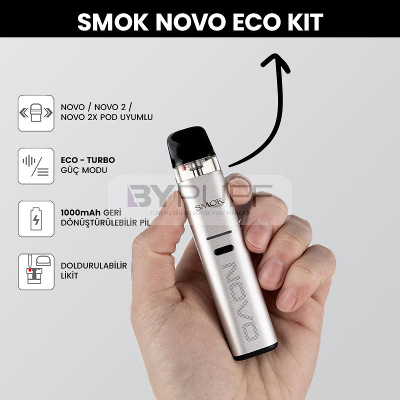 SMOK Novo Eco Pod Vape Kit - Pale Blue