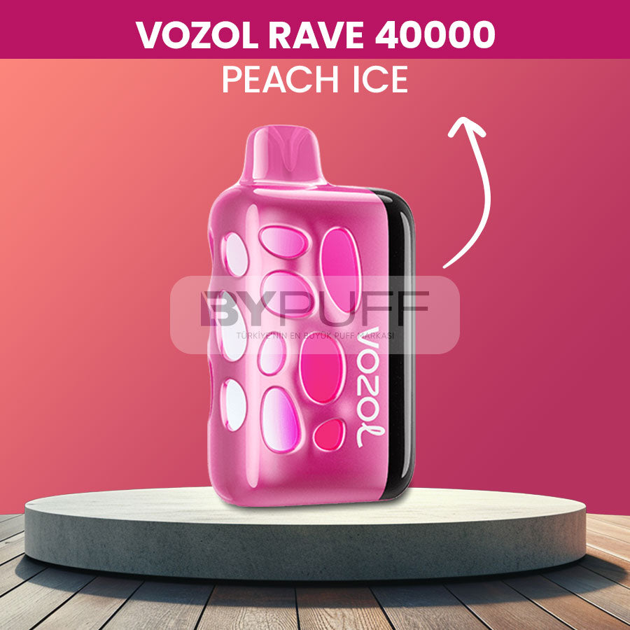 Vozol Rave 40000 Peach Ice
