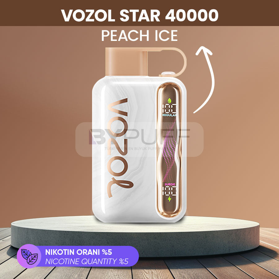 Vozol Star 40000 Peach Ice