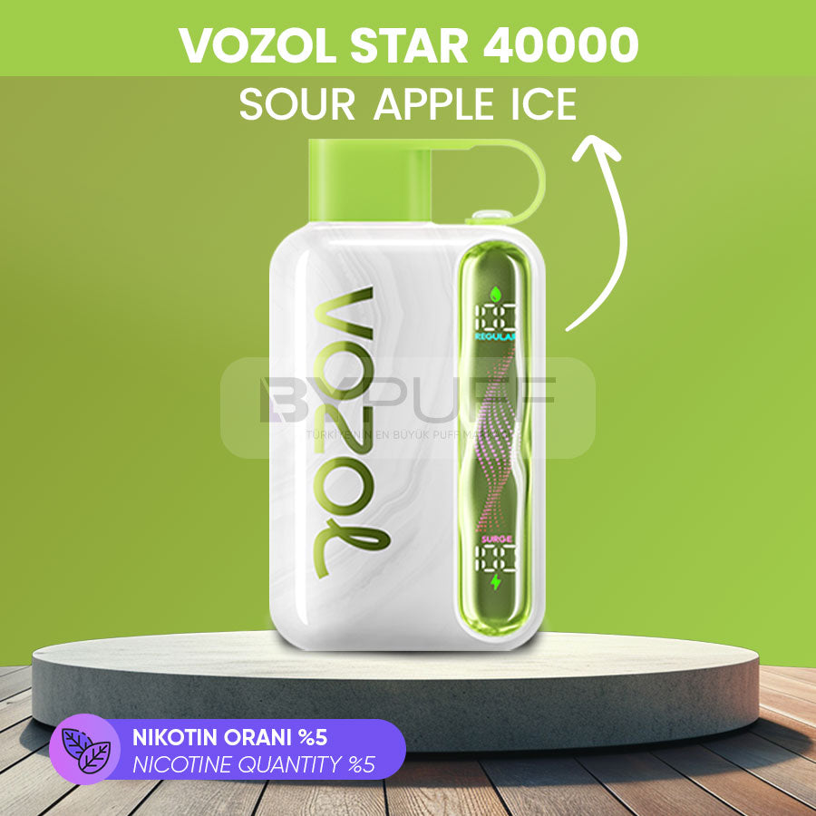Vozol Star 40000 Sour Apple Ice